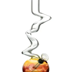 DankStop New Arrivals 12" Raked Zig Zag Bubble Base Bong