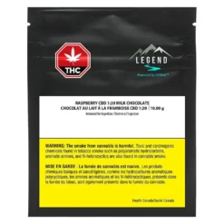 Legend Cannabis CBD Raspberry Milk Chocolate