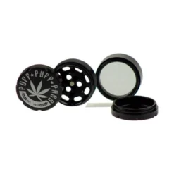 Puff Puff Pass 3-Piece Grinder - Black (1.5")