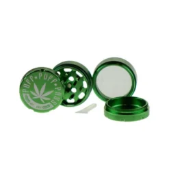 Puff Puff Pass 3-Piece Grinder - Green (1.5")