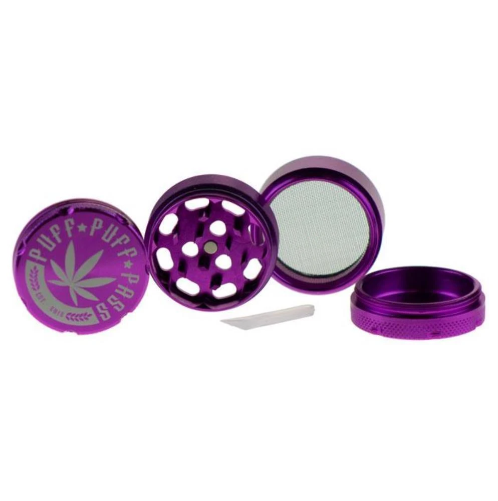 Puff Puff Pass 3-Piece Grinder - Purple (1.5") Accessories 3 Puff Puff Pass 3-Piece Grinder - Purple (1.5") Accessories