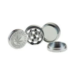 Accessories Puff Puff Pass 3-Piece Grinder - Silver (1.5")