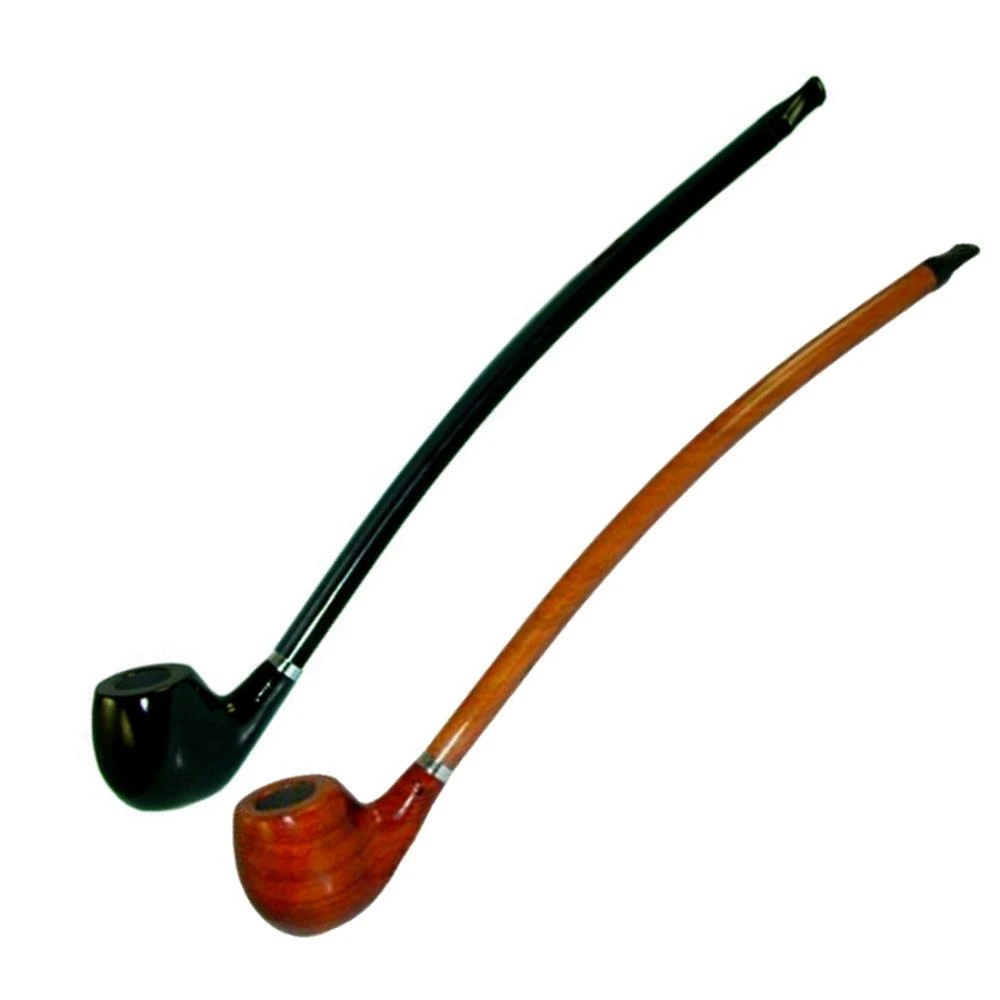 Shire Pipes Accessories 15" Curved Pear Style Pipe - Black & Blue Stem 3 Shire Pipes Accessories 15" Curved Pear Style Pipe - Black & Blue Stem