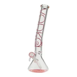 Accessories Vodka Glass 18'' 9mm Bent Neck - Red Glass Bong
