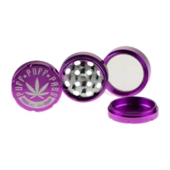Accessories Puff Puff Pass 3-Piece Grinder - Purple (2")