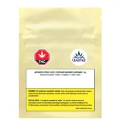 Wana Edibles & Drinks Japanese Citrus Yuzu 2:1 Sour Soft Chews 2 Pc