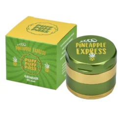 Puff Puff Pass 2.2" 3-Piece Grinder - Pineapple Express