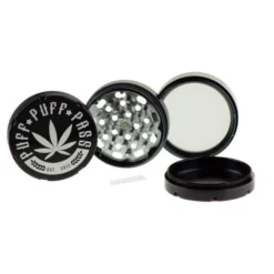 Puff Puff Pass 3-Piece Grinder - Black (2.5") Accessories