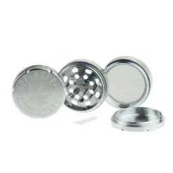 Puff Puff Pass 3-Piece Grinder - Silver (2.5") Accessories
