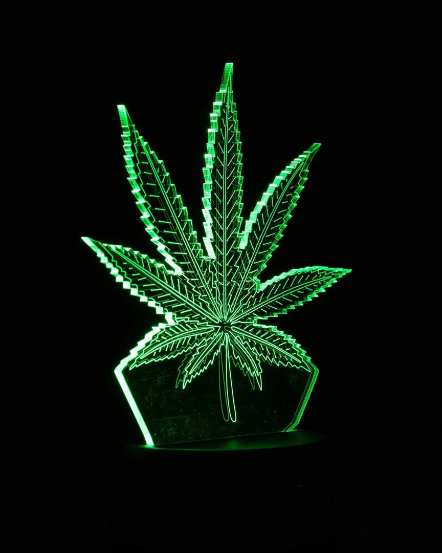 DankStop 3D Cannabis Leaf Lamp New Arrivals 8 DankStop 3D Cannabis Leaf Lamp New Arrivals