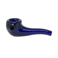 META Cannabis Co. 4'' Bent Spoon Pipe - Navy Accessories