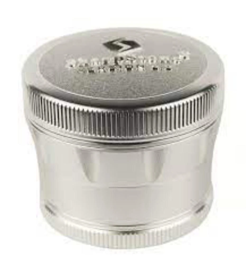 SharpStone Accessories 4 Piece 2.5" V2 Grinder - Silver 3 SharpStone Accessories 4 Piece 2.5" V2 Grinder - Silver