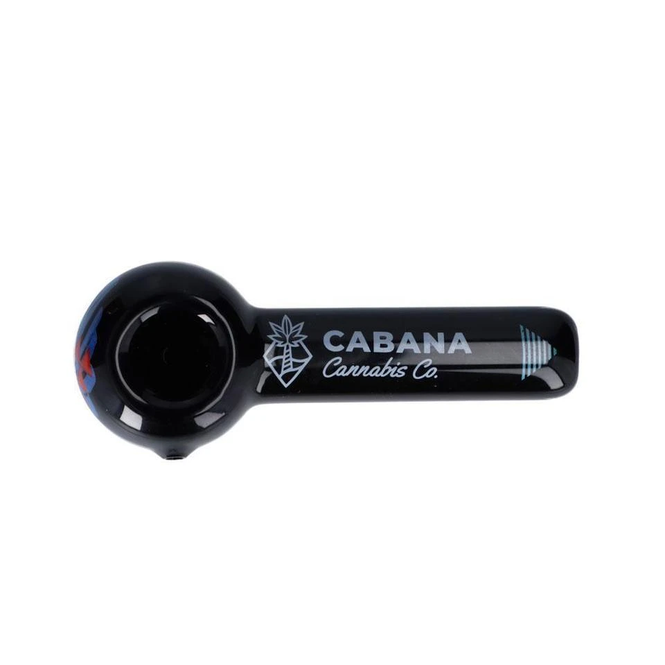 Cabana Cannabis Co. Accessories Cabana Cannabis Co The Afterglow Spoon - Black Hand Pipe (5") 3 Cabana Cannabis Co. Accessories Cabana Cannabis Co The Afterglow Spoon - Black Hand Pipe (5")
