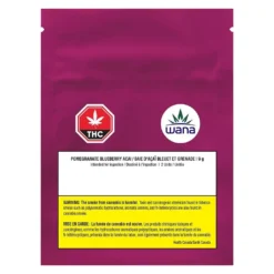 Wana - CA Pomegranate Blueberry Acai 5:1 Sour Gummies 2 Pc