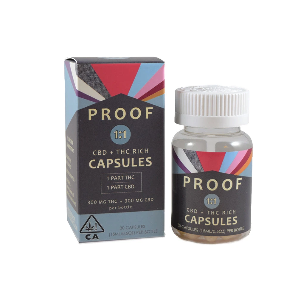 Proof Extracts 1:1 CBD:THC (300mg CBD/300mg THC) Oils & Capsules 3 Proof Extracts 1:1 CBD:THC (300mg CBD/300mg THC) Oils & Capsules