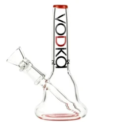 Vodka Glass 6.5'' Low Flamingo - Red Glass Bong Accessories