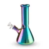 Famous Design 8" Prism Beaker Water Pipe - Rainbow Fume Accessories