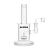 Aurora Straight Tube Water Pipe - Clear (8")