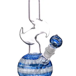 DankStop New Arrivals 9" Raked Hook Horn Bubble Bong
