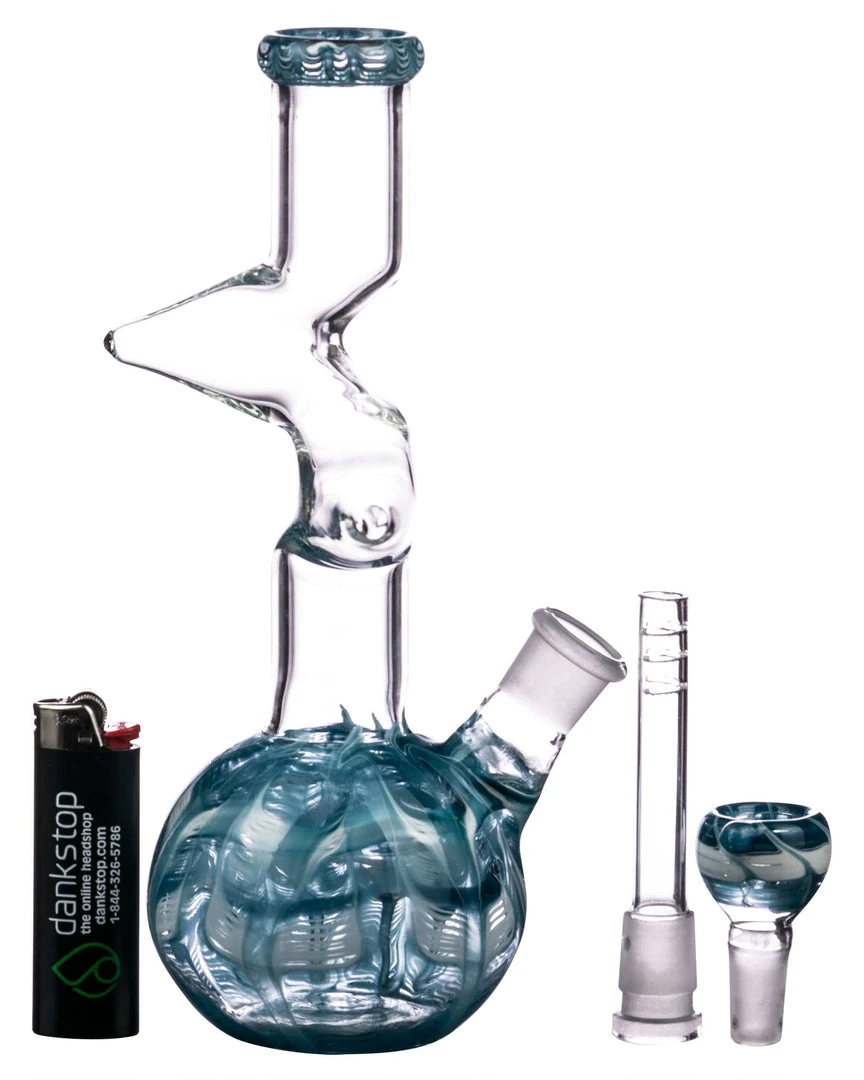 DankStop 9" Raked Zig Zag Bubble Beaker 7 DankStop 9" Raked Zig Zag Bubble Beaker