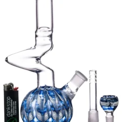 DankStop 9" Raked Zig Zag Bubble Beaker 40 DankStop 9