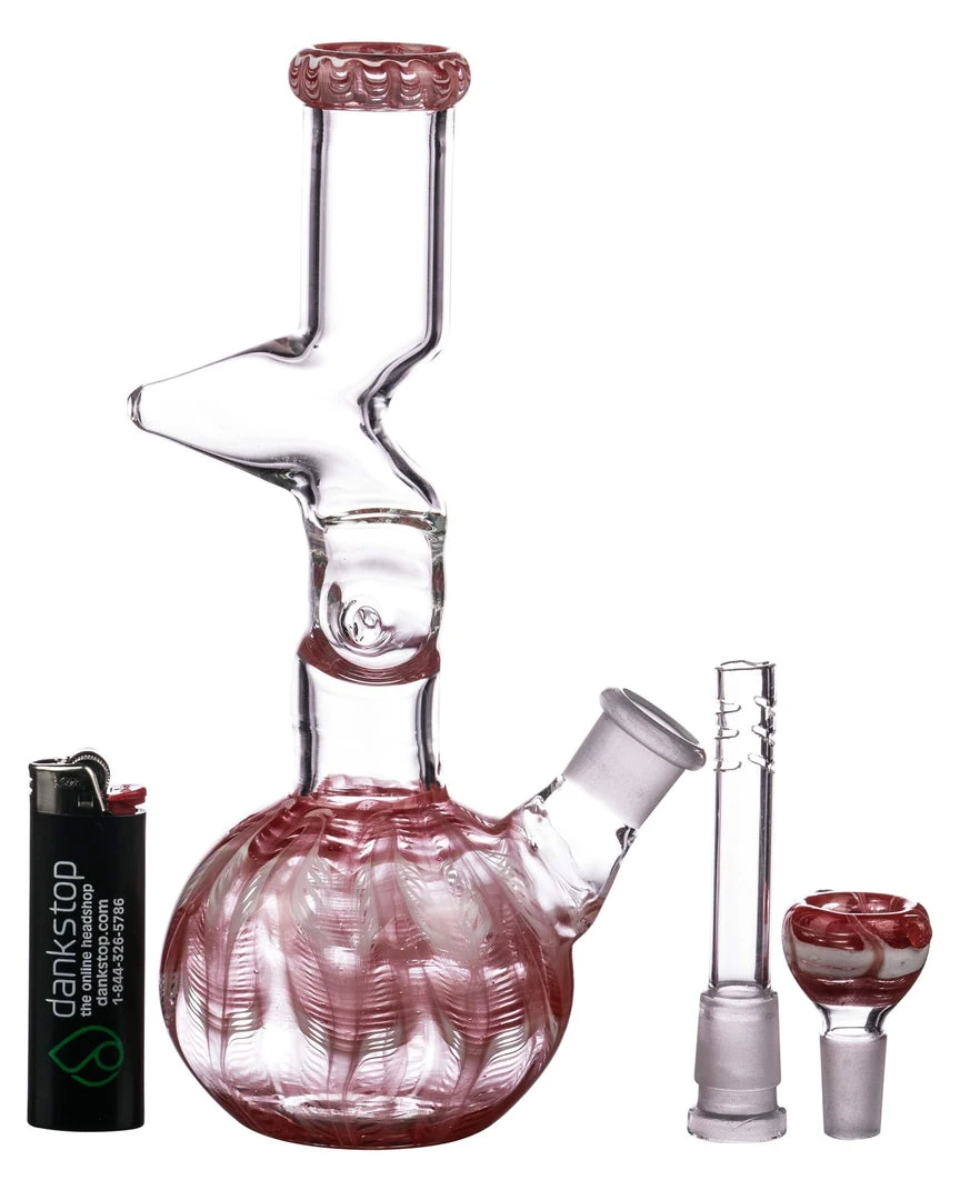 DankStop 9" Raked Zig Zag Bubble Beaker 10 DankStop 9" Raked Zig Zag Bubble Beaker