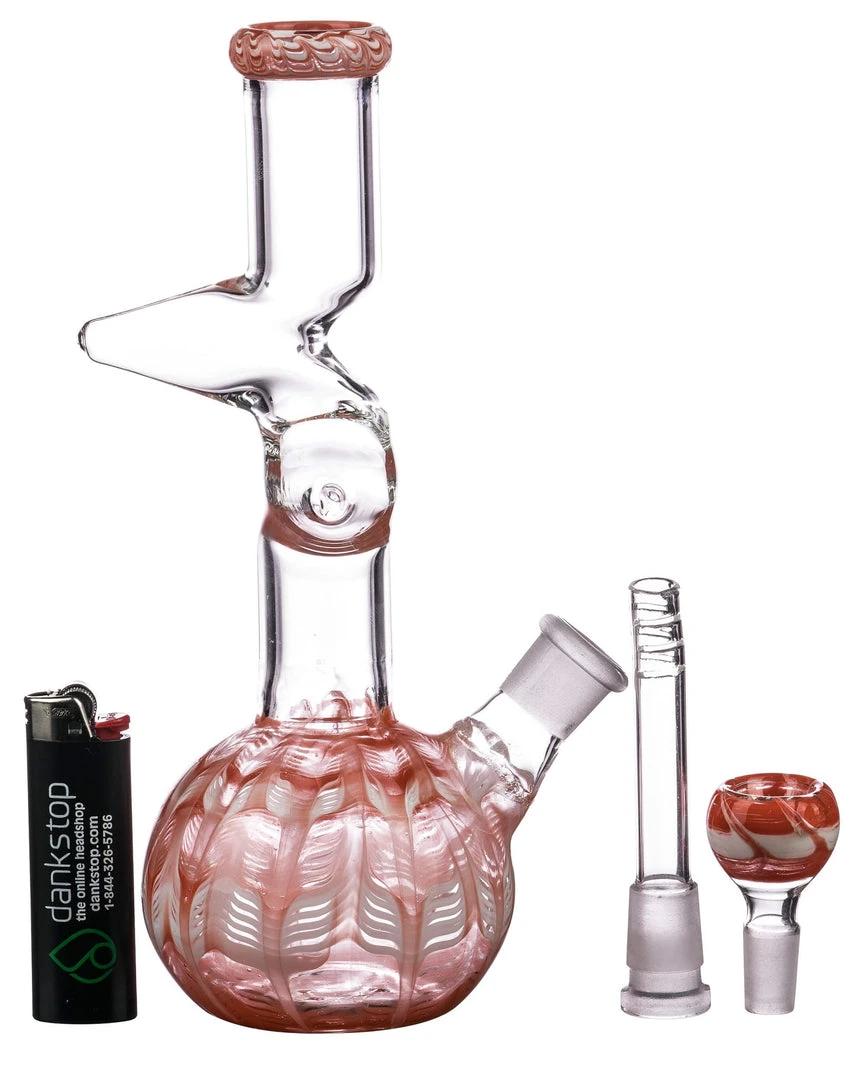 DankStop 9" Raked Zig Zag Bubble Beaker 20 DankStop 9" Raked Zig Zag Bubble Beaker