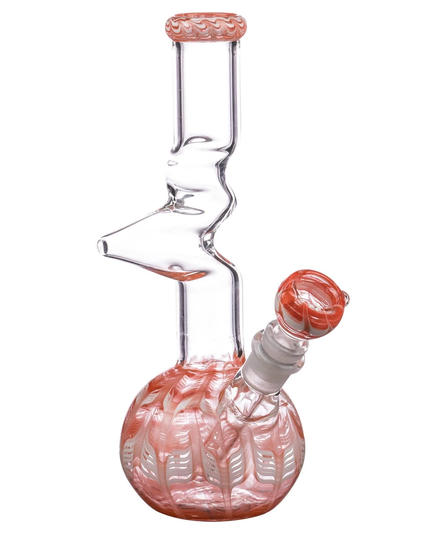 DankStop 9" Raked Zig Zag Bubble Beaker 16 DankStop 9" Raked Zig Zag Bubble Beaker