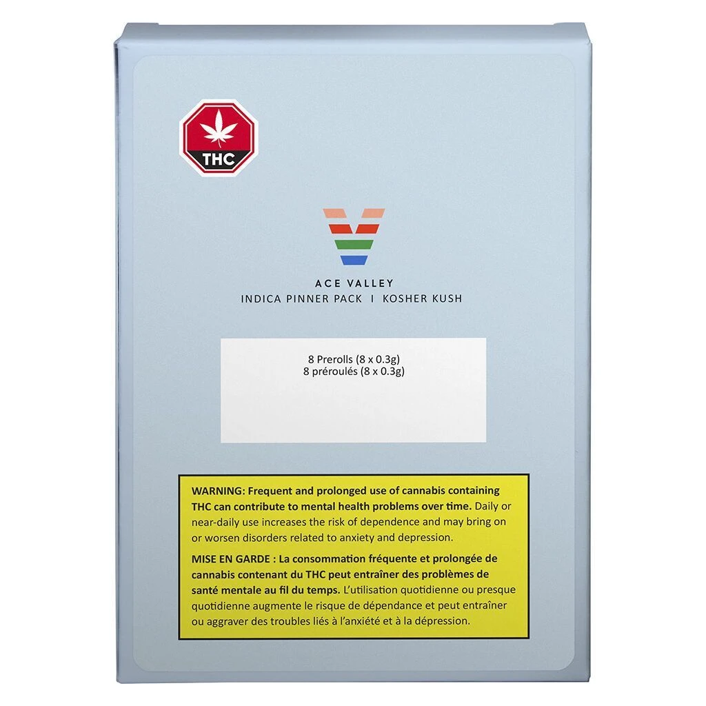 Ace Valley Kosher Kush PR 8 X 0.3 G Pre-Rolls 4 Ace Valley Kosher Kush PR 8 X 0.3 G Pre-Rolls