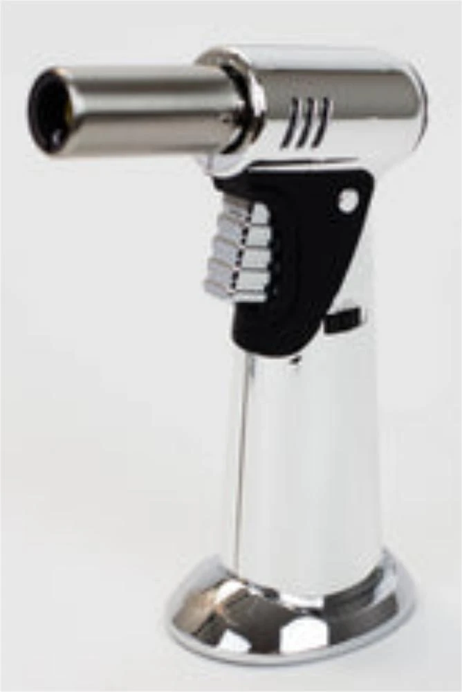 Genie Adjustable Single Jet Flame Torch Lighter - Silver Accessories 3 Genie Adjustable Single Jet Flame Torch Lighter - Silver Accessories