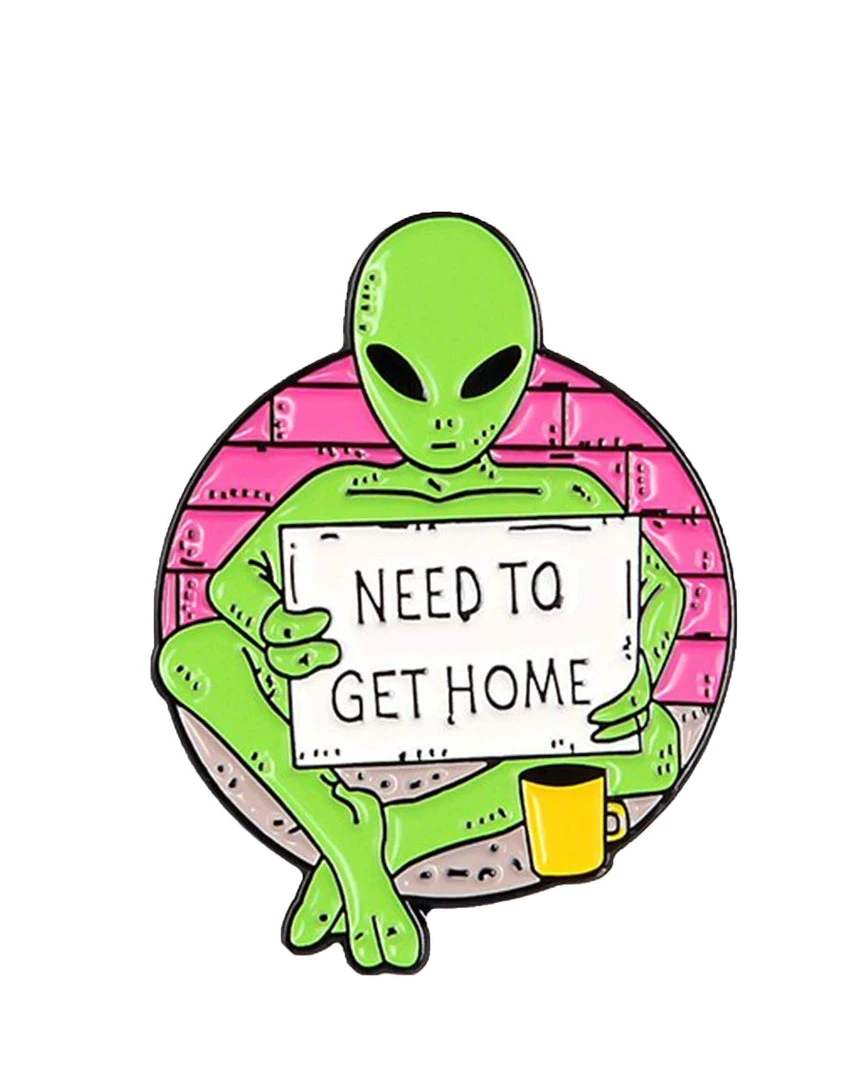 DankStop New Arrivals Alien Hobo Enamel Pin 3 DankStop New Arrivals Alien Hobo Enamel Pin