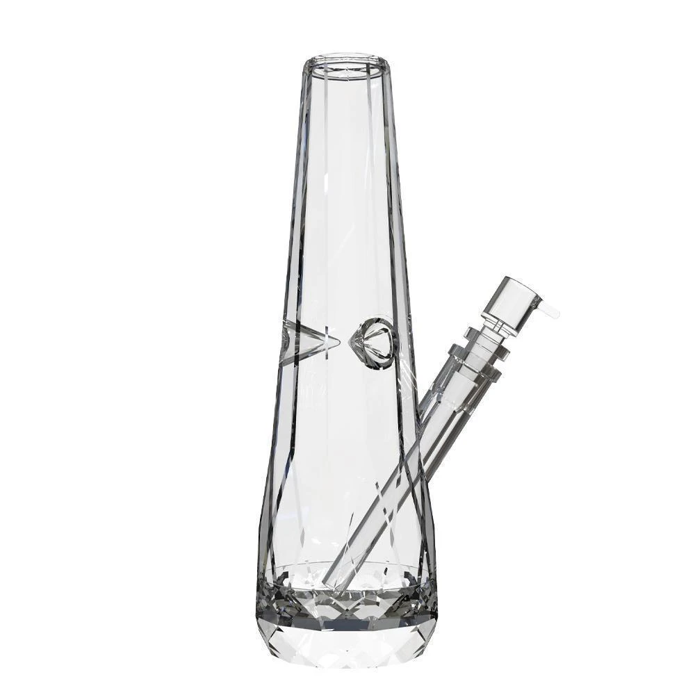 Aurora Crystal Beaker Water Pipe - Clear 8" 3 Aurora Crystal Beaker Water Pipe - Clear 8"