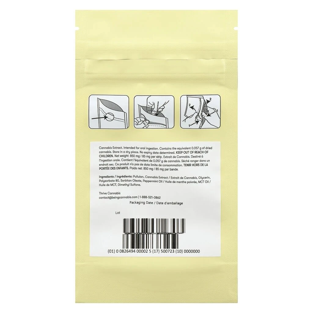 Being Hybrid Strains Fast Acting Oral CBD QuickStrip 4 Being Hybrid Strains Fast Acting Oral CBD QuickStrip