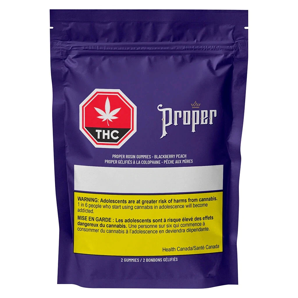 The Proper Cannabis Company Blackberry Peach Hash Rosin Soft Chews Hybrid Strains 4 The Proper Cannabis Company Blackberry Peach Hash Rosin Soft Chews Hybrid Strains