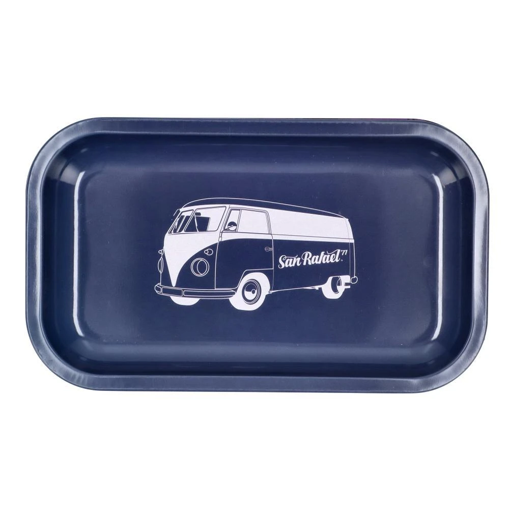 Accessories San Rafael '71 Blue Bus Metal Tray - Medium Rolling Tray 3 Accessories San Rafael '71 Blue Bus Metal Tray - Medium Rolling Tray