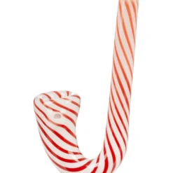 DankStop New Arrivals Candy Cane Sherlock Pipe