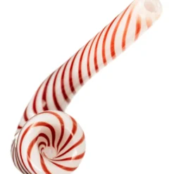 DankStop New Arrivals Candy Cane Sherlock Pipe