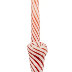 DankStop New Arrivals Candy Cane Sherlock Pipe