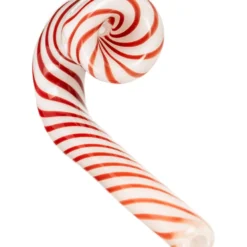 DankStop New Arrivals Candy Cane Sherlock Pipe