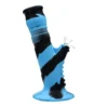 Canna Cabana 10" 2-Piece Silicone Sherlock Herb Pipe - Blue/Black Bong Accessories
