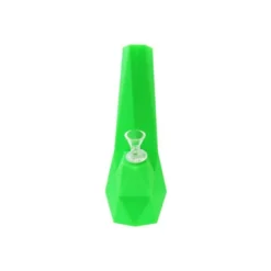 Canna Cabana 10" Diamond Silicone Water Pipe - Green Accessories