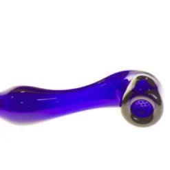 Canna Cabana 4" Glass Sherlock Pipe - Blue