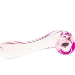 Canna Cabana 4" Glass Sherlock Pipe - Pink