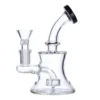Canna Cabana 5.5" Hourglass Base Water Pipe W/bowl - Black Bong