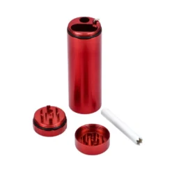 Canna Cabana Aluminum Dugout W/Grinder And One Hitter - Red Accessories