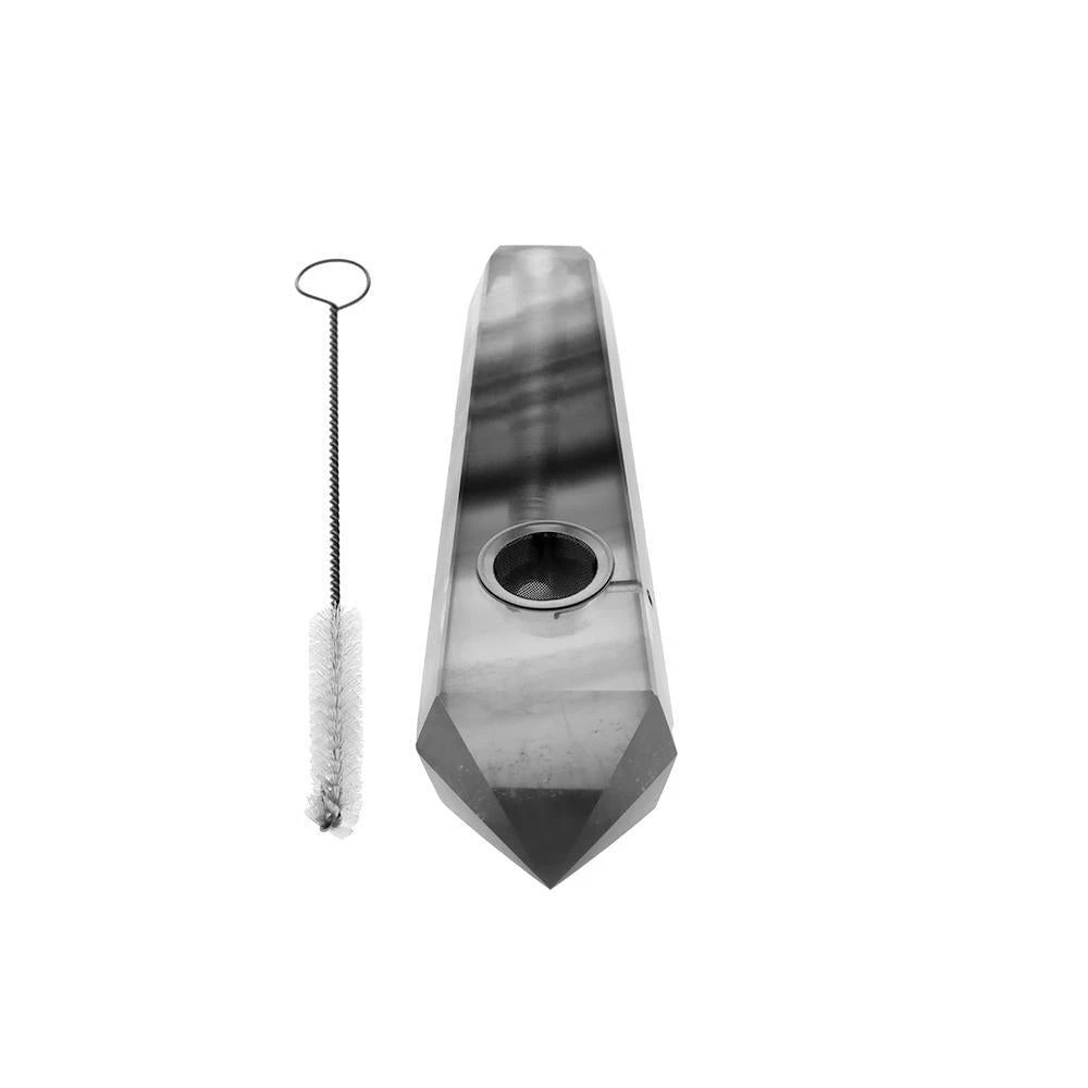 Canna Cabana Crystal Pipe - Obsidian Accessories 3 Canna Cabana Crystal Pipe - Obsidian Accessories