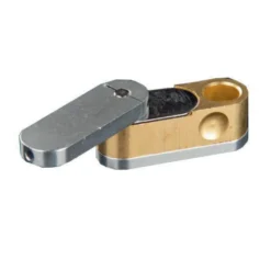 Canna Cabana Metal Monkey Pipe W/ Storage - Brass