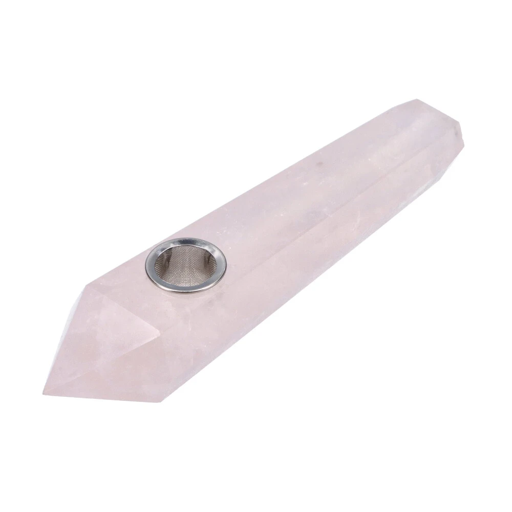 Canna Cabana Rose Quartz Crystal Pipe 3 Canna Cabana Rose Quartz Crystal Pipe