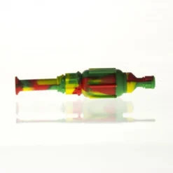Canna Cabana Silicone Nectar Collector W/ Titanium Nail - Red & Green Accessories