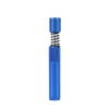 Canna Cabana Spring Loaded One Hitter Half Weave Tip - Blue
